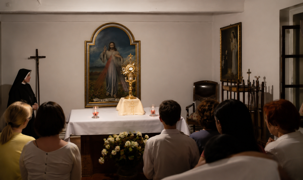 Processione delle famiglie da Świnice Warckie a Głogowiec